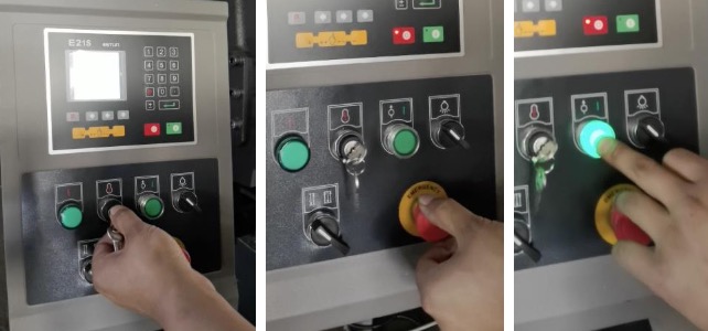 hydraulic shearing machine NC control panel เครื่องตัดไฮดรอลิก NC แผงควบคุม