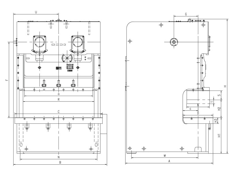 Frame Frame Double Crank Dimensions
