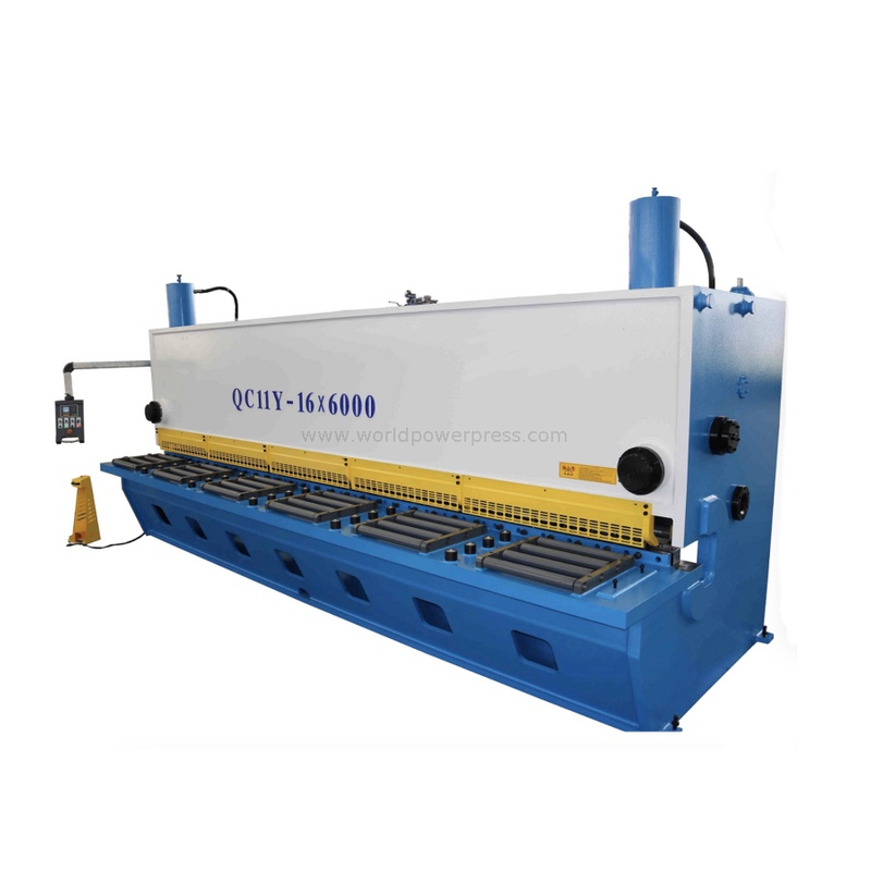 NC ควบคุม QC11Y hydraulic guillotine สำหรับการตัดแผ่นเหล็ก